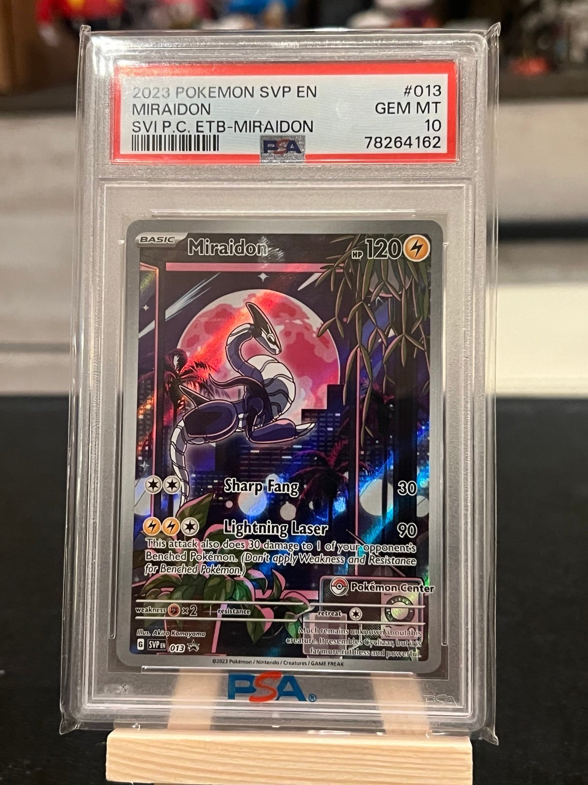 PSA 10 Pokemon Center Stamped Promo Miraidon #013 Scarlet And Violet PC ETB