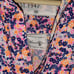 Frank & Eileen Hunter Step Hem Shirtdress in Neon Pink Floral XS