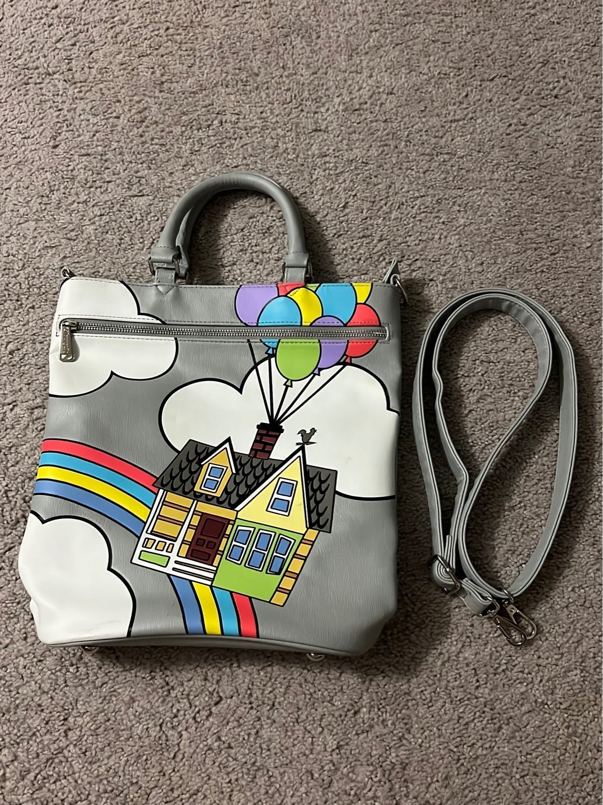 Loungefly Disney UP Tote Three Way Bag