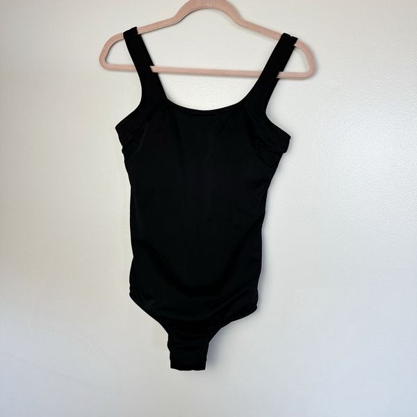 Lands' End Black Tank Style One-Piece size 8L