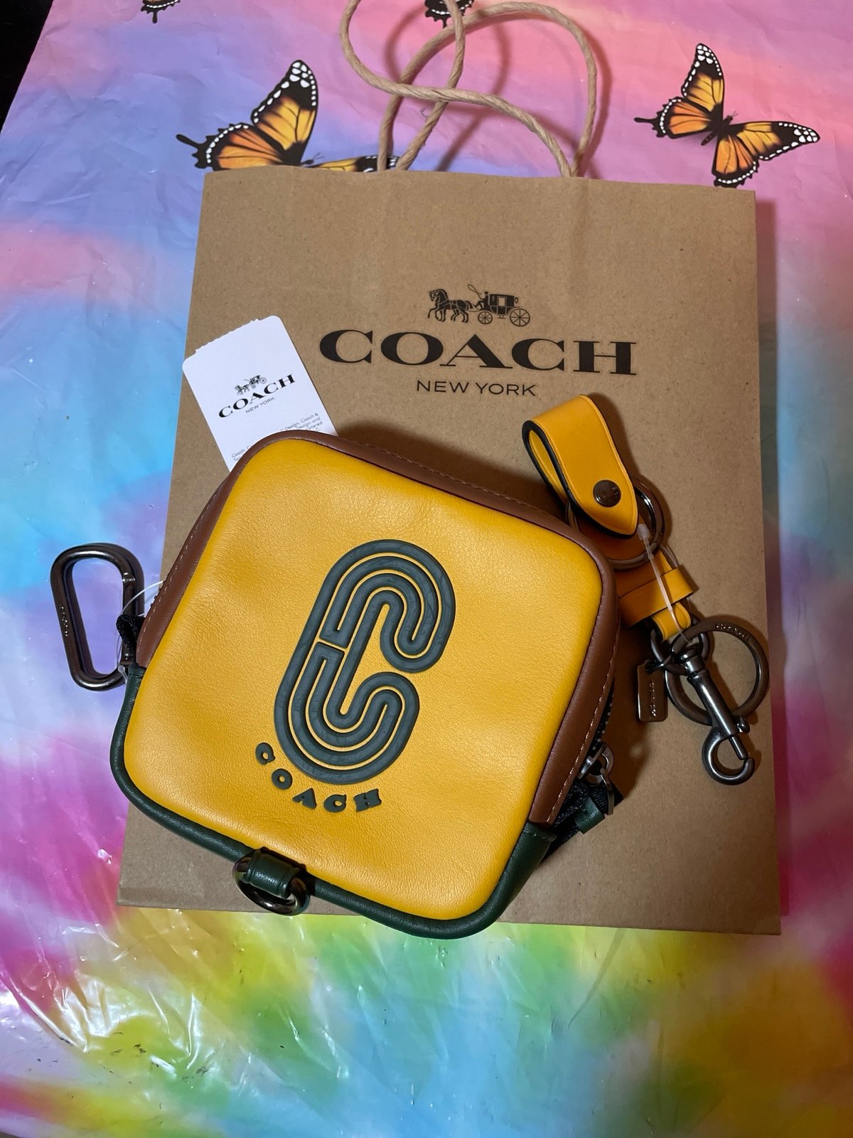 Coach pouch/charm set
