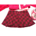 American Girl Petals and Plaid Outfit Just Like You Outfit Top Jacket Shoes Skir