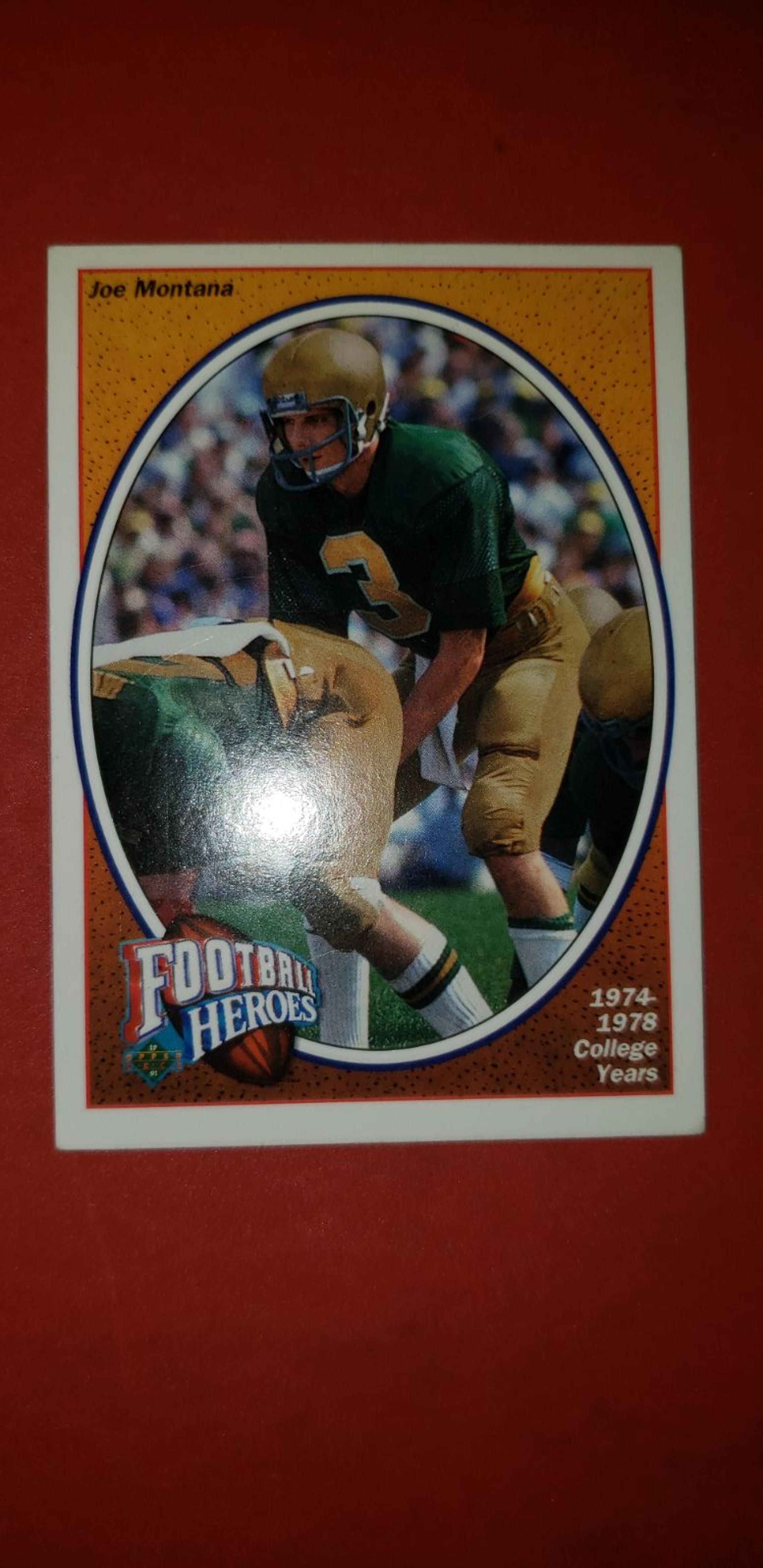 1991 UPPER DECK JOE MONTANA CARD