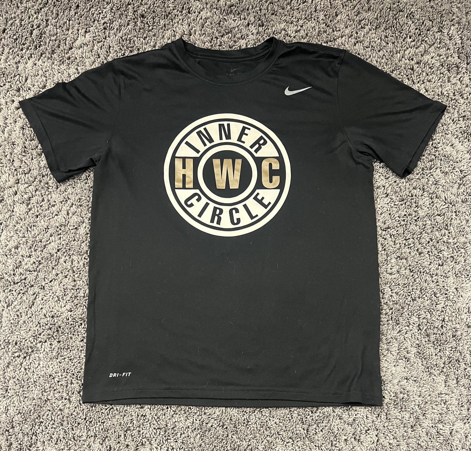 Iowa Hawkeye Wrestling Club Nike Performance T-Shirt Inner Circle Men’s Sz Large