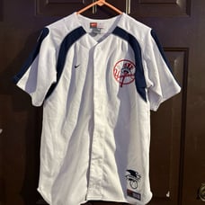 Vtg MLB Nike Gen Merch Youth Sz XL New York Yankees #62 Chamberlain Sewn Jersey