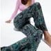 Zara Paisley Flare Teel Boho Pants