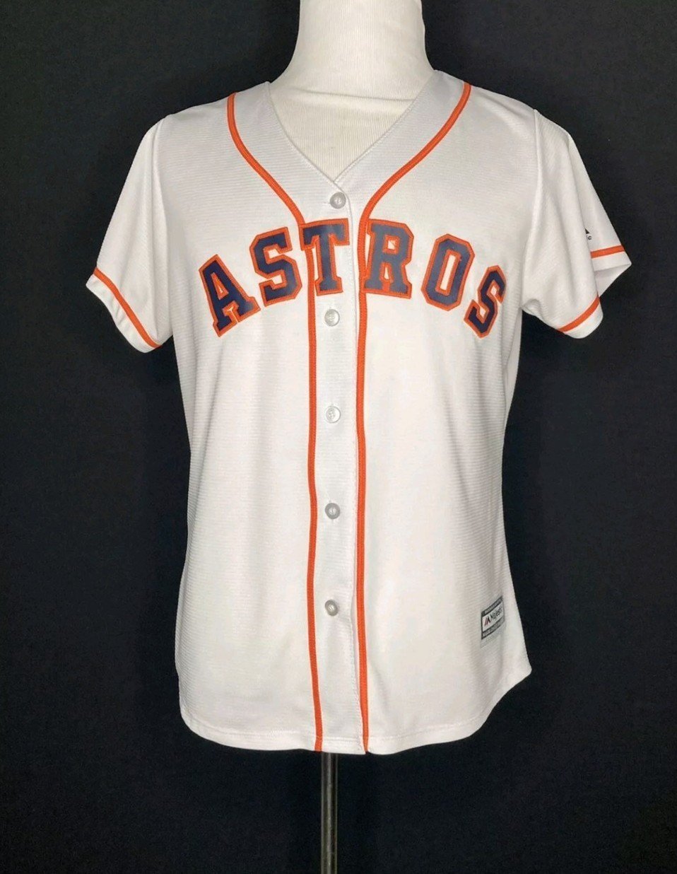 Women Majestic Carlos Correa White Houston Astros Cool Base Player Jersey Sz XL