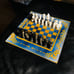 Chess Set - Blue & Yellow Royal