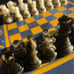 Chess Set - Blue & Yellow Royal