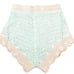 BB Dakota Steve Madden High Waist Blue & Cream Crochet Shorts Medium NWT