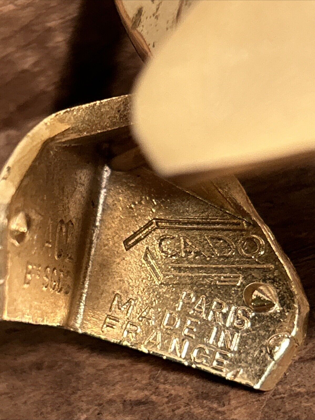 Vintage MCM 1960s Gold Cado Tacl Paris Champagne Corkscrew Opener Made In France