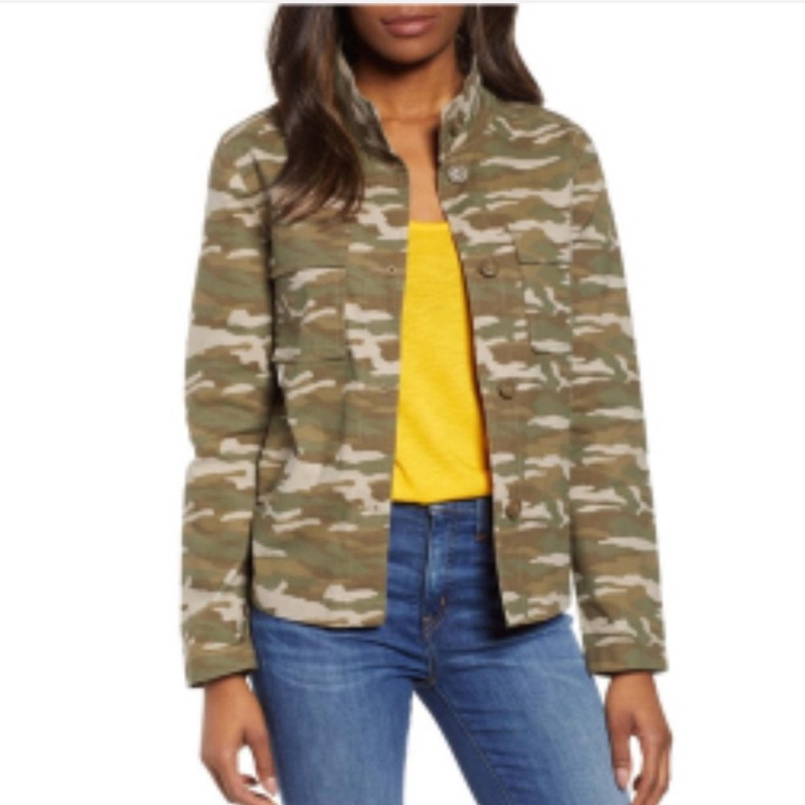 *NWT* Caslon | Short Camo Utility Jacket
