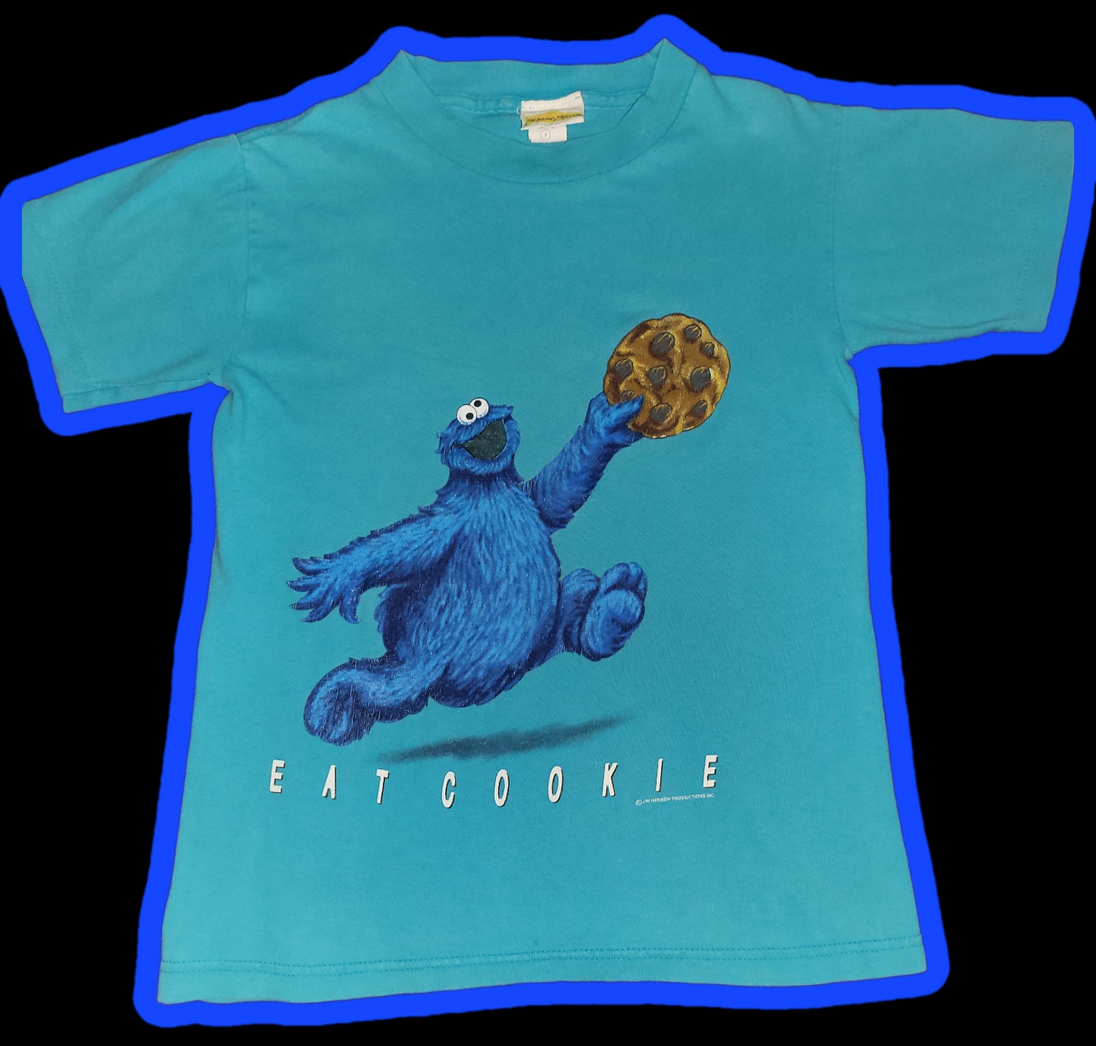RARE VINTAGE SESAME STREET KIDS SIZE 7 TSHIRT **MADE IN USA
