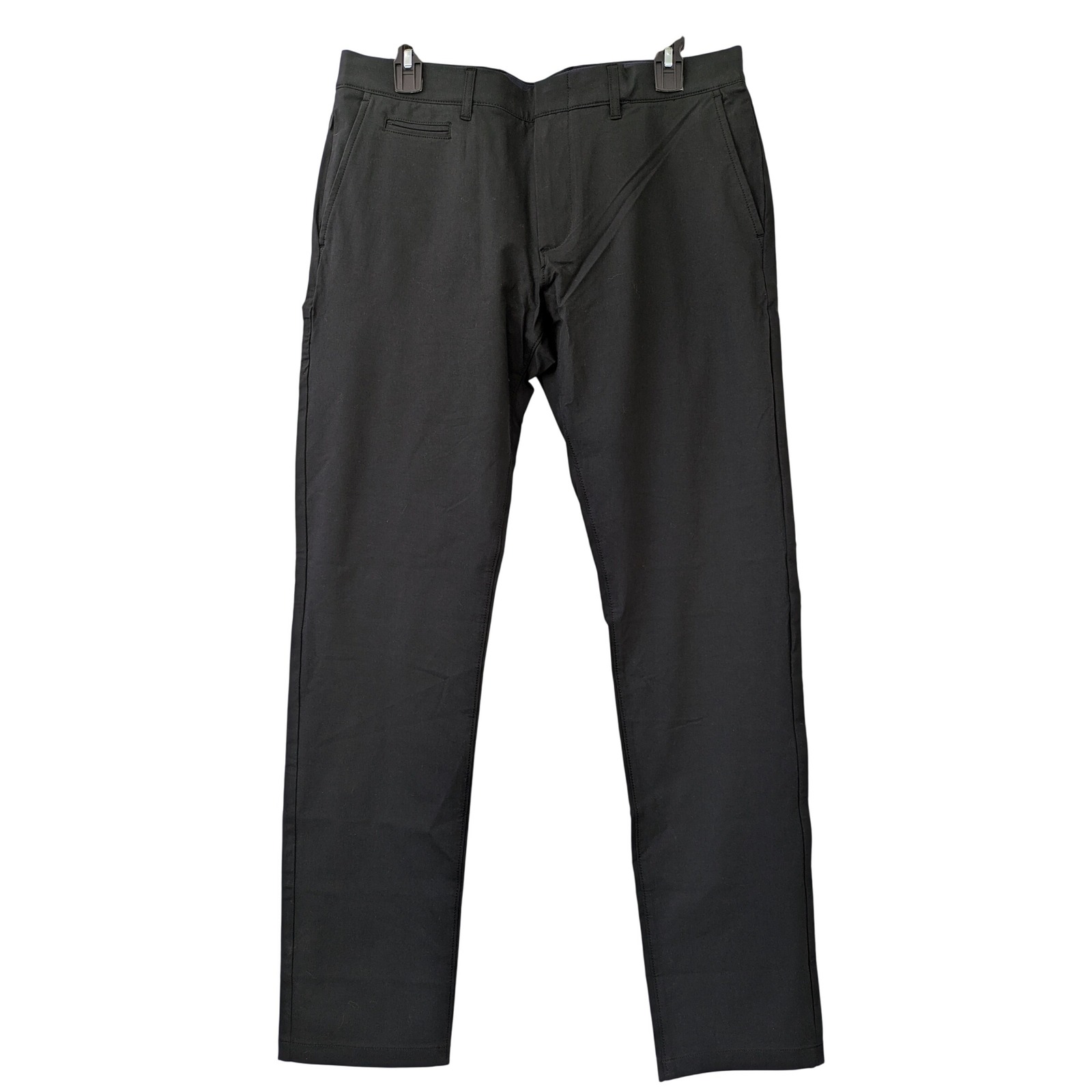 J. Crew 484 Slim Fit Tech Pants Mens 33 x 32 Black Cotton Blend NWT 98 AW005