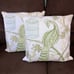 2 New 18” Square Feather Filled Embroidered Throw Pillows