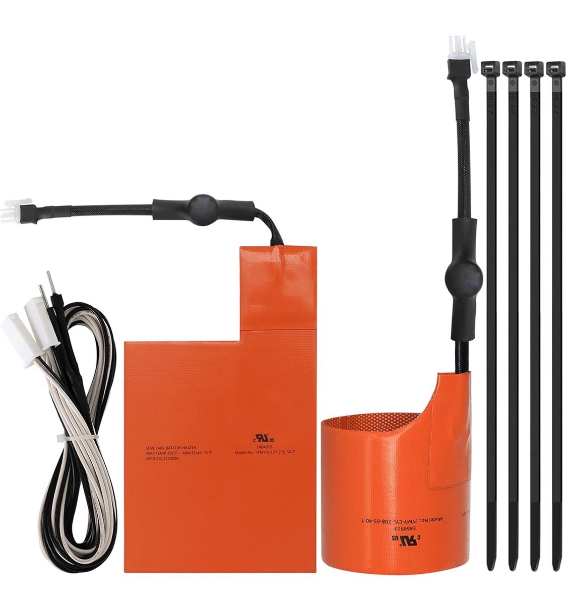 Battery & Oil Heater Pad Kit for Generac 7102/7101 9KW-22KW - Orange