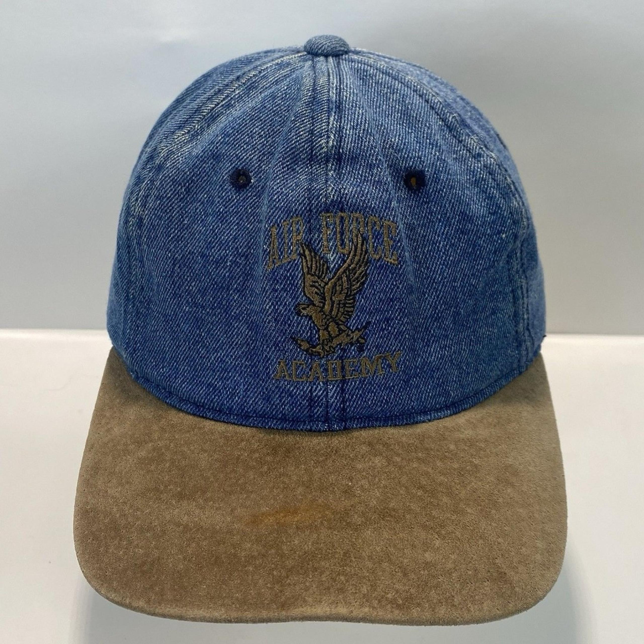 Vintage Air Force Academy Denim Baseball Cap Adjustable Hat Gear For Sports