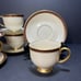 Lenox MONROE Pattern Teacups & Saucers Set