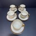Lenox MONROE Pattern Teacups & Saucers Set