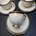 Lenox MONROE Pattern Teacups & Saucers Set