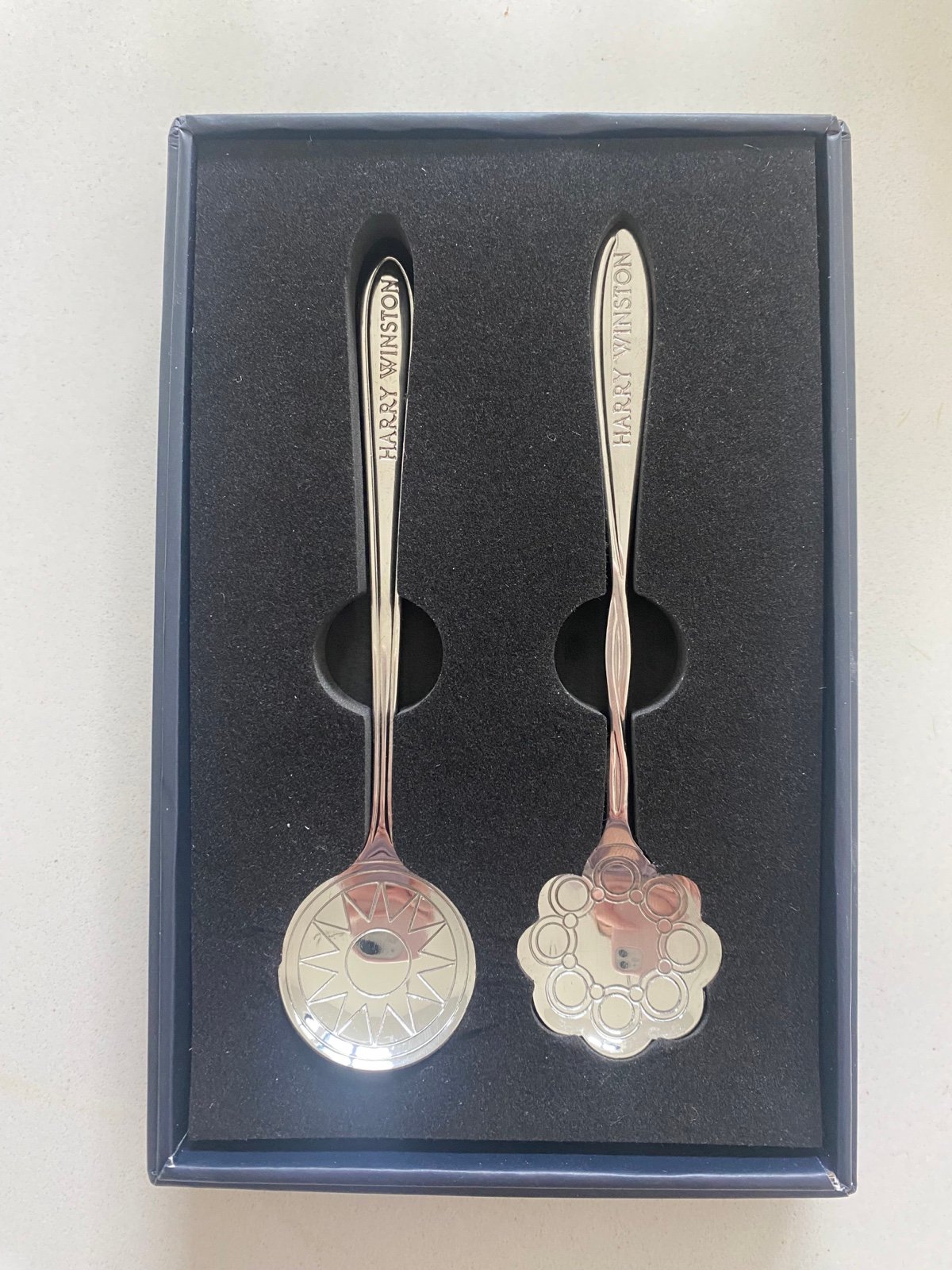 Harry Winston Silver Tone Metal Tea Spoon Set