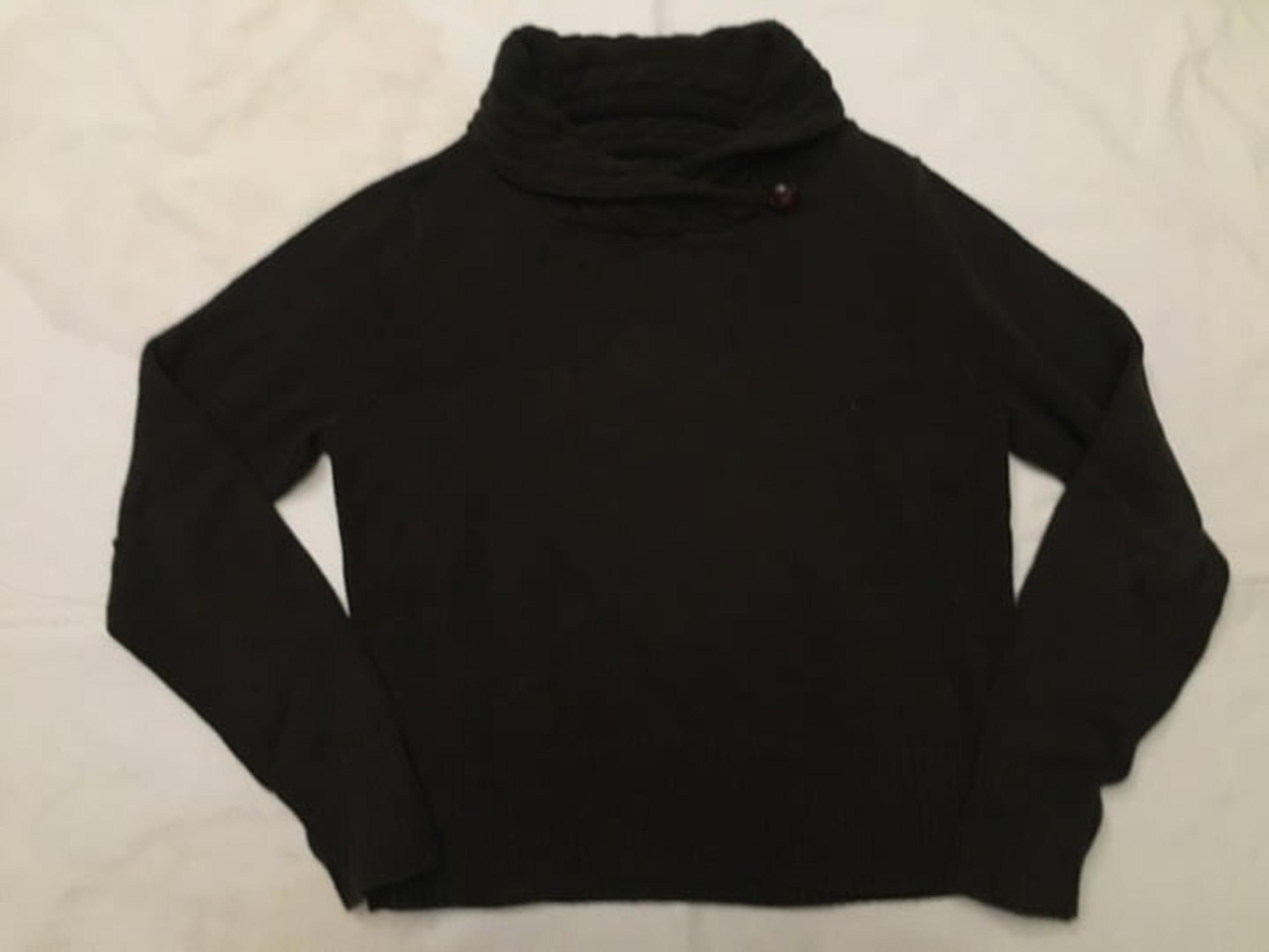 Jeanne Pierre Medium 100% Cotton Brown Mockneck Sweater