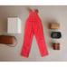 Dickies Relaxed Straight Leg Carpenter Overalls Red Women's Size Small