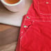 Dickies Relaxed Straight Leg Carpenter Overalls Red Women's Size Small