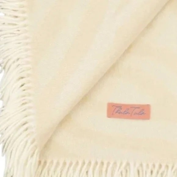 Thula Tula Ivory African Zebra Blanket Rachel Zoe