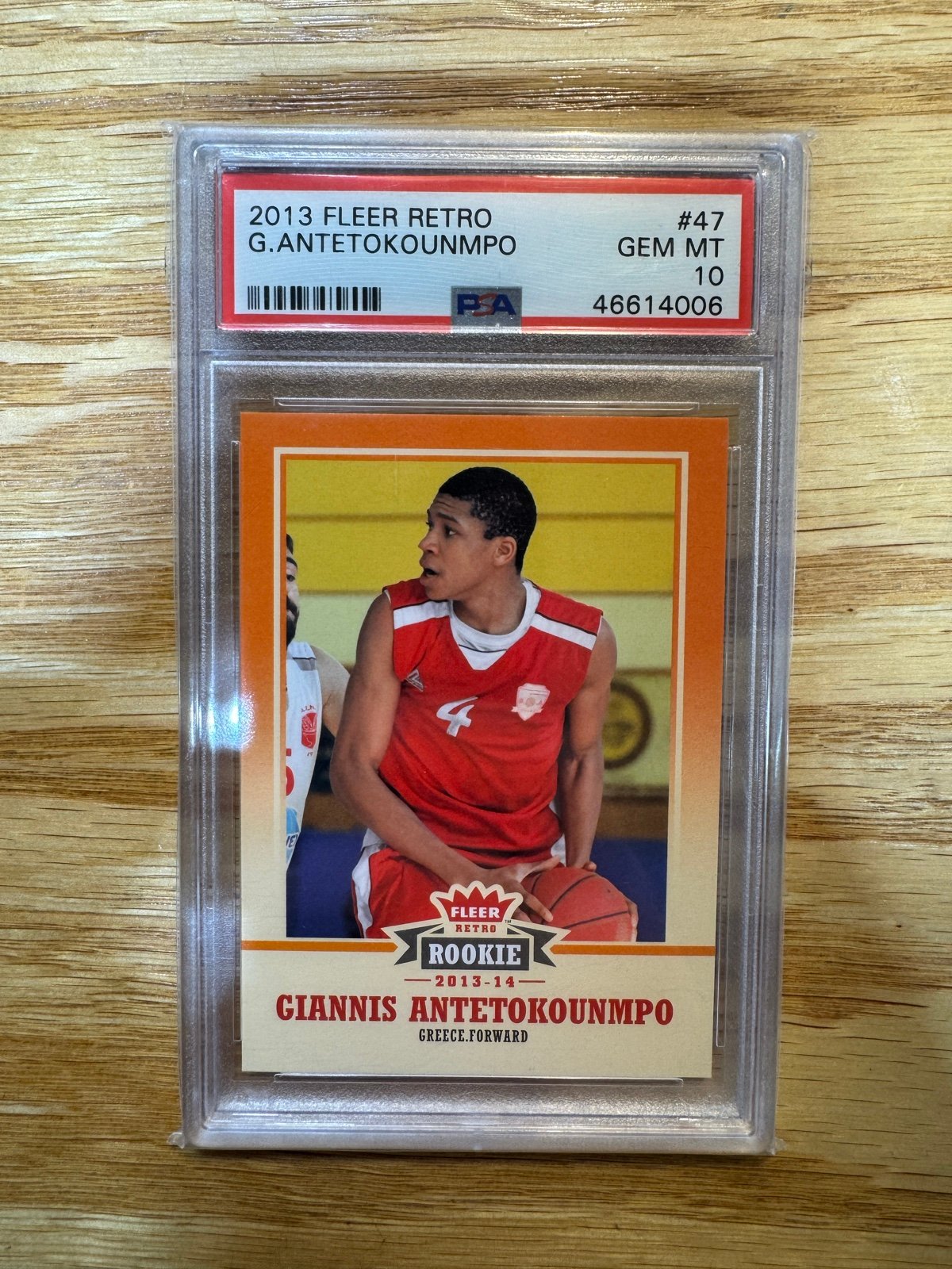 2013-14 Fleer Retro #47 Giannis Antetokounmpo Bucks RC Rookie PSA 10 GEM MINT