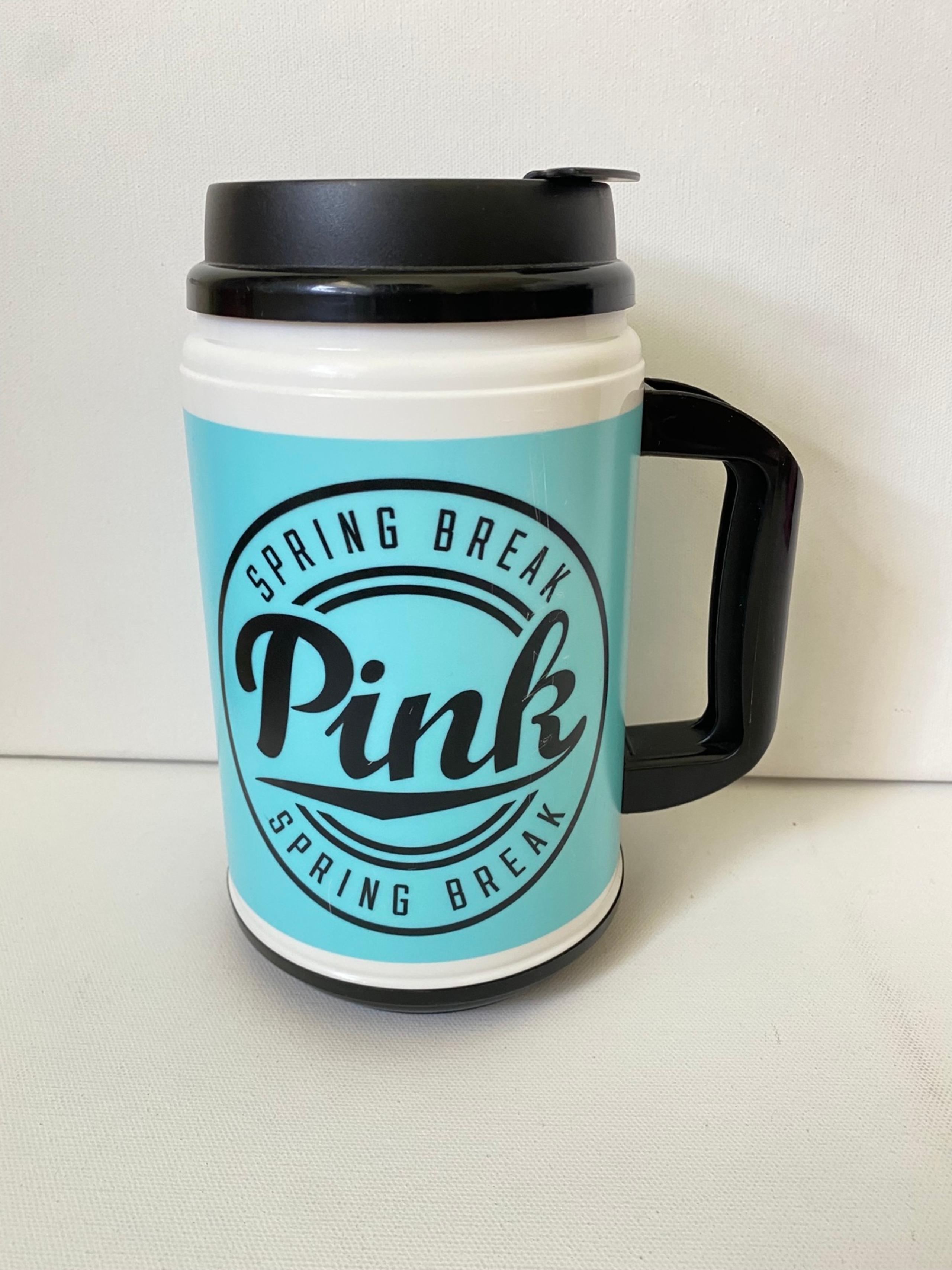Victoria’s Secret PINK Spring Break Light Blue y2k Travel Mug
