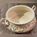 Antique Vernon Kilns MCM Hibiscus Round Serving Platter 15” And Soup Tureen Bowl