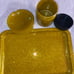 Gold glitter rolling set