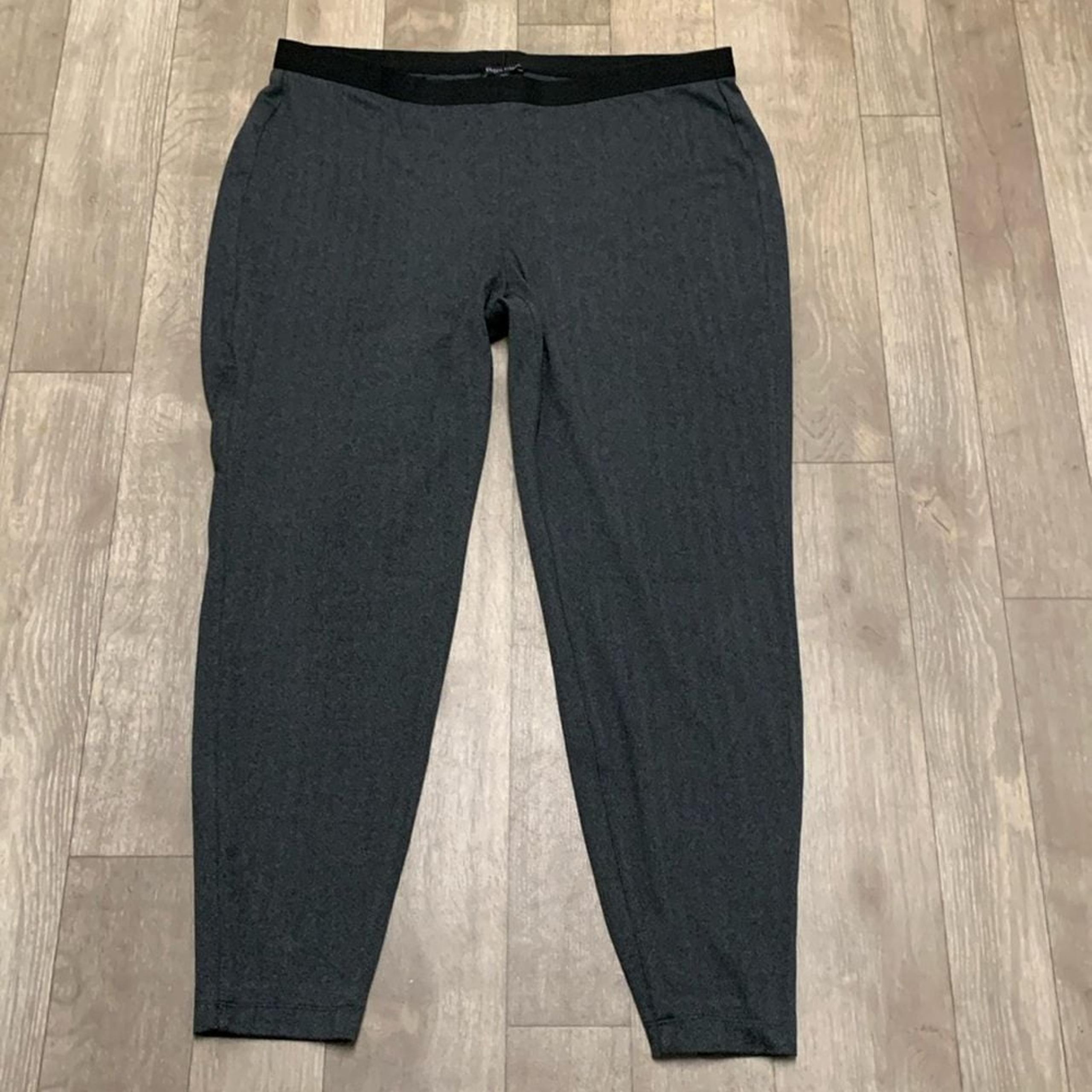 Womens Eileen Fisher Herringbone Print Pull On Comfy Ankle Pants