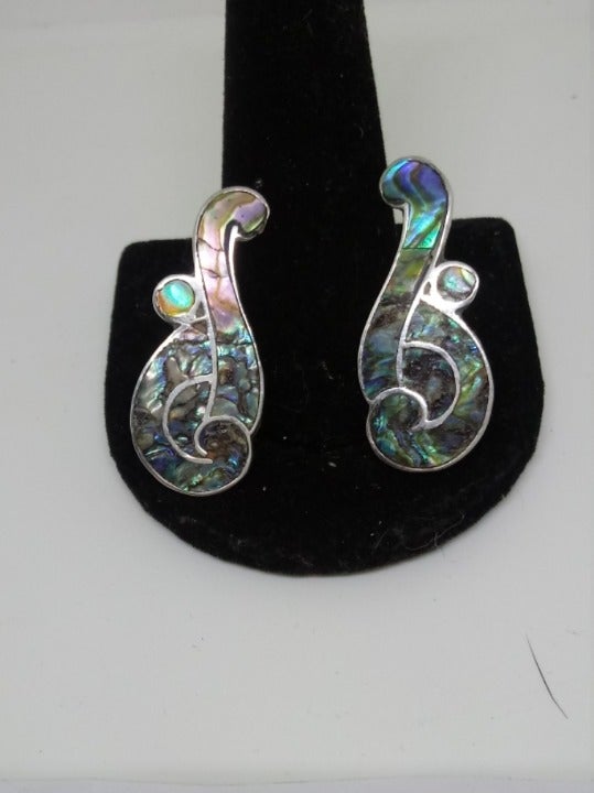 Vintage Music Treble Clef Earrings Mexic