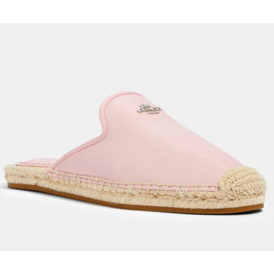 COACH Caley Leather Espadrilles Pink 7.5 NEW