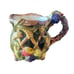 CORNUCOPIA Ceramic Set 13x10 Serving Tray W/2 Mugs Fruit & Weave Pattern Festive