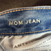 American Eagle Womens Mom Jean Size 4 Raw Hem Blue Distressed Denim