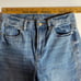American Eagle Womens Mom Jean Size 4 Raw Hem Blue Distressed Denim