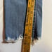 American Eagle Womens Mom Jean Size 4 Raw Hem Blue Distressed Denim