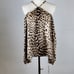 INC International Concepts Women's Cheetah Print Long-Sleeve Halter Top XS NWT
