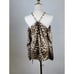 INC International Concepts Women's Cheetah Print Long-Sleeve Halter Top XS NWT
