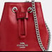 Coach drawstring wristlet