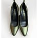 Kat Laconie Meg 3”Heels Metallic Khaki Size 10