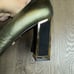 Kat Laconie Meg 3”Heels Metallic Khaki Size 10