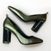 Kat Laconie Meg 3”Heels Metallic Khaki Size 10