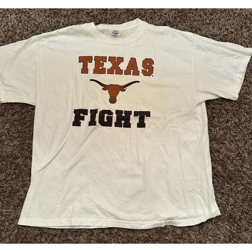 Y2K Delta 2005 Texas Longhorns Fight Graphic T Shirt College Football Sz XL