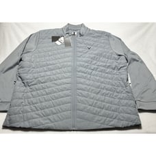 Callaway Golf Quilted Puffer Jacket Tradewinds Gray Mens XXL 2XL NWT Full Zip