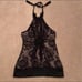 Bebe Black Lace Halter Top