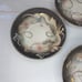 Vintage Occupied Japan Dragonware Tea Cups Saucer Set (4) Moriage Orange Luster